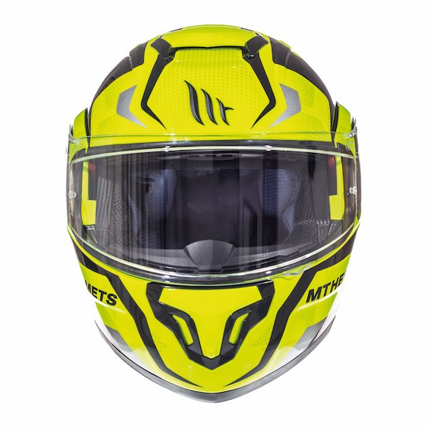 MT Atom Divengence Fluoro Yellow Flip Helmet