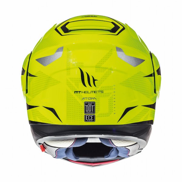 MT Atom Divengence Fluoro Yellow Flip Helmet