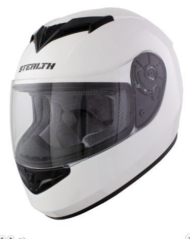 Stealth V121 Helmet Gloss White