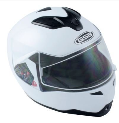 GSB Flip Front Helmet Gloss White