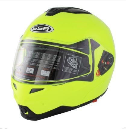 GSB Flip front Helmet Flouro Yellow