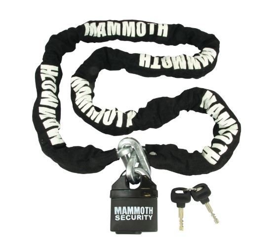 Mammoth Security 1.8m chain and lock 10mm