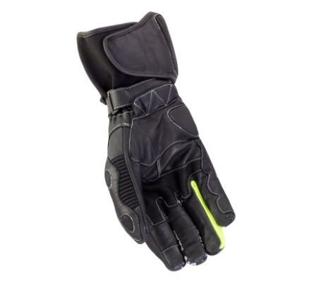 Bike It Mission Waterproof Winter Gloves Black Neon