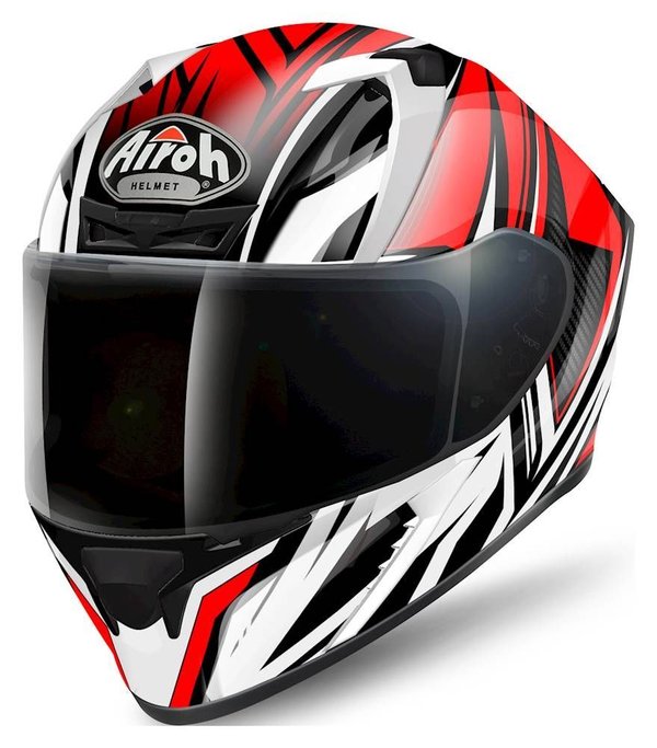 Airoh Valor Full Face Helmet - Conquer Red Gloss